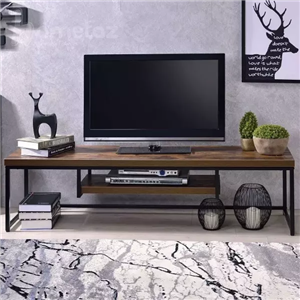 میز تلویزیون فلزی روستیک با صفحه چوب یا mdf مدل ht1862 