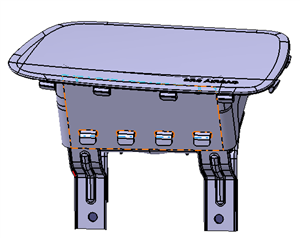 کیسه هوا(ایربگ) راست (مشکی) ام وی ام ۳۱۵ قدیم