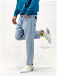 شلوار جین مام فیت مردانه مدل برند Turk آبی یخی