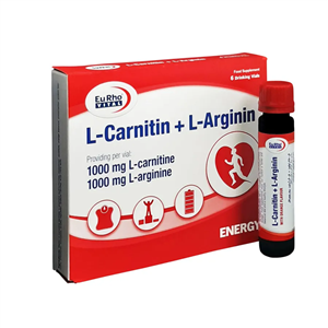 ویال ال کارنیتین و آرژنین یورویتال| Eurho Vital L Carnitin And Arginin Drinking Vials 