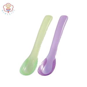 قاشق حرارتی سبز و قرمز بیبی سیل بسته 2 عددی Babisil BS4072 Hot Safe Spoons 