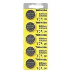 Toshiba CR2025 Lithium Battery Pack Of 5