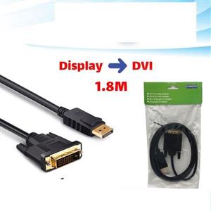 کابل تبدیل DISPLAY to DVI 1.8M