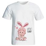 تی شرت زنانه طرح بارداری little bunny کد 3947