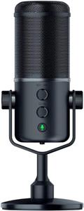 میکروفون استریم یو‌اس‌بی Razer Seiren Elite: فیلتر بالا گذر حرفه‌ای - پایه شوک داخلی - الگوی برداشت سوپرکاردیود - آلومینیوم آنودایز - مشکی کلاسیک