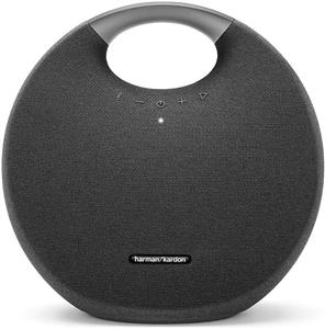 اسپیکر بلوتوث بی سیم Harman Kardon Onyx Studio 6 - سیستم صدای باس اضافی ضد آب IPX7 با باتری قابل شارژ و میکروفون داخلی - مشکی