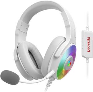Redragon Pandora white، هدست بازی مجازی 7.1 RGB با آداپتور Redragon