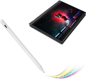 قلم Active Stylus برای Lenovo Flex 5/6 14 اینچی 2 در 1، مداد دیجیتال سازگار با Lenovo Flex 5/6 14 اینچ قلم Stylus 2-in-1، مناسب برای یادداشت برداری و قلم های طراحی با کنترل لمسی، سفید