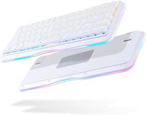 صفحه کلید بازی DIERYA KEMOVE 60٪ صفحه کلید مکانیکی 68 کلید RGB مینی کیبورد با نور پس زمینه K68SE صفحه کلید ارگونومیک قابل حمل سیمی با سوئیچ قرمز برای رایانه های شخصی ویندوز و مک و لپ تاپ