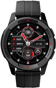 ساعت هوشمند ورزشی Mibro X1 1.3 اینچی آمولد HD و صفحه نمایش رنگارنگ سبک | 38 حالت های ورزشی سازش | پایش سلامت 24 ساعته | 2-هفته عمر باتری | ضد آب 5ATM - مشکی، استاندارد 