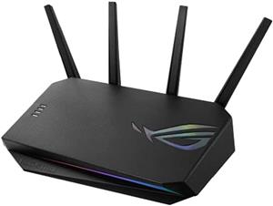 روتر بازی ASUS ROG Strix AX5400 WiFi 6 GS درگاه اختصاصی بازی، VPN Fusion، امنیت اینترنت رایگان مادام العمر، گارد فوری، AiMesh، QoS تطبیقی، پورت فورواردینگ، Aura RGB مشکی 