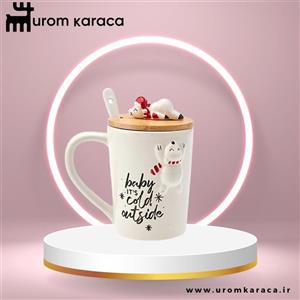ماگ درب دار کاراجا 375 میل مدل New year elk