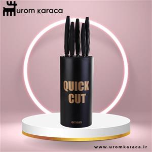 سرویس چاقو 7 پارچه امسان مدل quick cut