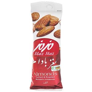 مغز بادام مزمز مقدار 30 گرم Maz Almonds 30gr 