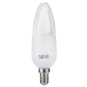 لامپ کم مصرف 11 وات زمان نور مدل Super Candle پایه E14 Zaman Noor Super Candle 11W Compact Fluorescent Lamp E14