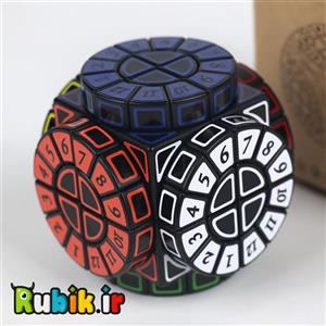 روبیک 2×2 ماشین زمان اعداد انگلیسی مشکی