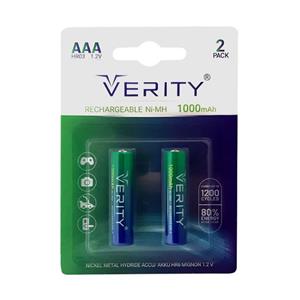 باتری شارژی نیم قلمی وریتی 900 mAh