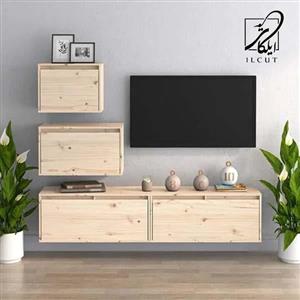 میز تلویزیون دیواری مدل IKE4570 مجموعه چهار عددی