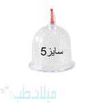 لیوان بادکش شفاف Dr.R سایز 5 بسته ۲۵ عددی