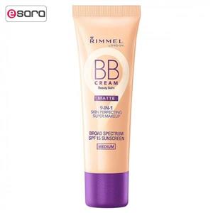 کرم پودر ریمل لاندن سری BB Cream 9 in 1 Matte  شماره 002 Rimmel London BB Cream 9 in 1 Matte Foundation No 002