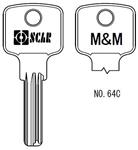 کلید M&M کستل نازک 64C
