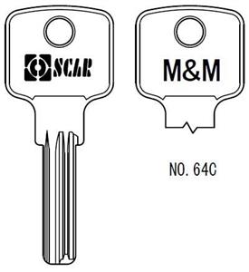 کلید M&M کستل نازک 64C 