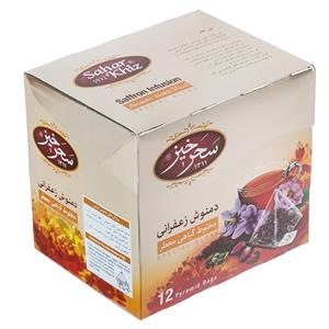 دمنوش مخلوط گیاهی حاوی زعفران سحرخیز مقدار 24 گرم Saharkhiz Herbal Mixture Concentrated With Saffron Gr 