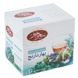 دمنوش مخلوط گیاهی حاوی بهارنارنج سحرخیز مقدار 24 گرم Saharkhiz Herbal Mixture Concentrated With Citrus Aurantium Gr 