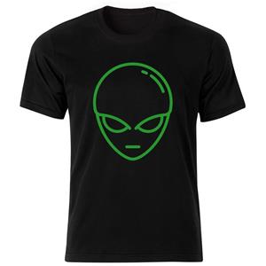 تی شرت مردانه طرح آدم فضایی 12292 UFO BW 