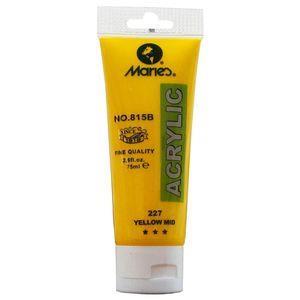 رنگ اکریلیک ماریز حجم 75 میلی لیتر مدل 227 Yellow Mid