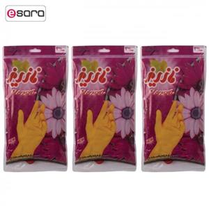 دستکش آشپزخانه ناز ریز مدل NAZ-VATE202 بسته 3 عددی