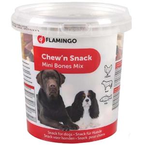 اسنک سگ فلامینگو مدل Mini Bones Mix بسته 500 گرم Flamingo Mini Bones Mix Dog Snacks 500 g