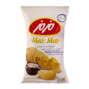 چیپس برگه سیب زمینی مزمز با طعم ماست موسیر 60 گرم