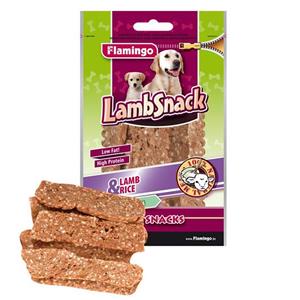 اسنک سگ فلامینگو مدل Lamb Rice Strips بسته 85 گرم Flamingo Dog Snacks 85Gr 