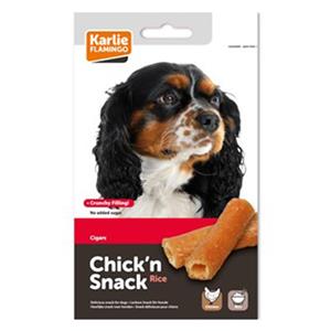 اسنک سگ فلامینگو مدل Chicken Rice Cigars بسته 85 گرم Flamingo Dog Snacks 85Gr 