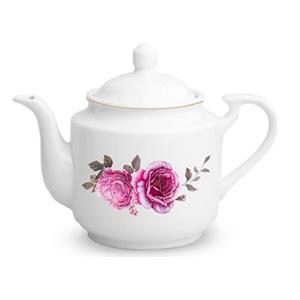 قوری چینی زرین ایران مدل Roseflowerدرجه عالی متوسط