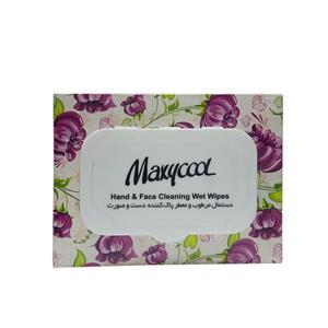 دستمال مرطوب دست و صورت ماکسی کول بسته 40 عددی