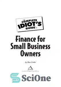 دانلود کتاب The Complete Idiot's Guide to Finance for Small Business Owners – راهنمای کامل احمق برای امور مالی برای...