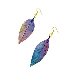 گوشواره طرح برگ کد E38