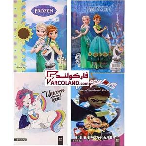 دفتر خط دار مشق ته دوخت 80 برگ میکرو مدل دخترانه کد 10