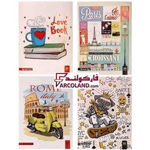 دفتر خط دار مشق ته دوخت 80 برگ میکرو مدل کلاسیک کد 11