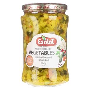 ترشی مخلوط ریز اصالت مقدار 660 گرم Esalat Mixed Pickled Vegtable gr 