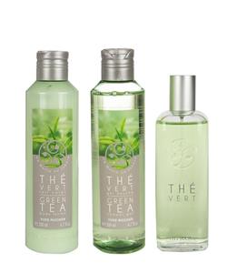 ست ادو تویلت به همراه لوسیون و ژل بدن ایوروشه مدل Green Tea Yves Rocher Green Tea EDT With Lotion And Shower Jel