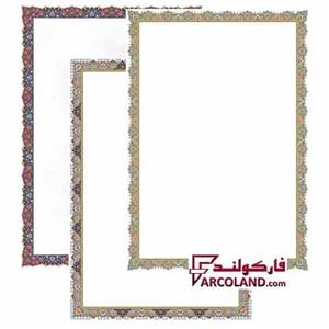 کاغذ تذهیب ابر و باد سایز A5 گلاسه مات بسته 50 عددی