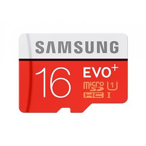 کارت حافظه microSDHC سامسونگ مدل Evo Plus کلاس 10 استاندارد UHS-I U1 سرعت 100MBps همراه با آداپتور SD ظرفیت 16 گیگابایت 