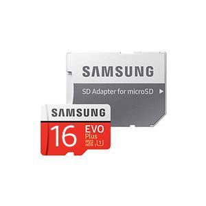 کارت حافظه microSDHC سامسونگ مدل Evo Plus کلاس 10 استاندارد UHS-I U1 سرعت 100MBps همراه با آداپتور SD ظرفیت 16 گیگابایت 