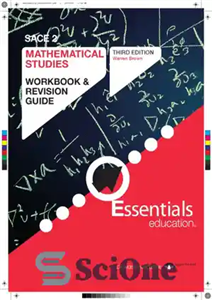 دانلود کتاب Mathematical Studies WorkBook Revision Guide SACE Stage 2 کار مطالعات ریاضی و راهنمای ویرایش مرحله... 