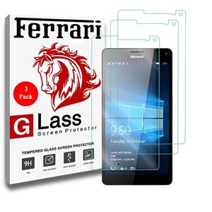 محافظ صفحه نمایش فراری مدل Ultra Clear Crystal مناسب برای گوشی موبایل مایکروسافت Lumia 950 XL مجموعه سه عددی