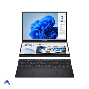 لپ تاپ ایسوس Zenbook Duo UX8406MA-Z (2024) ASUS UX8406MA-Z|ULTRA 9 185H-16GB-512GB SSD-Intel ARC-3K OLED 120Hz Touch+PEN