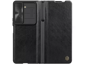 کیف محافظ سامسونگ زد فولد 5 نیلکین Nillkin Samsung Galaxy Z Fold 5/W24 Qin Pro leather case